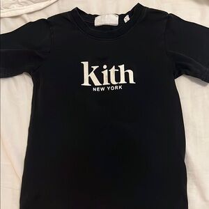 Kith Black Tee with White Logo